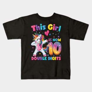 It's My 10th Birthday Shirt This Girl Is Now 10 Years Old Kids T-Shirt